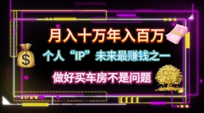 本人“ip”月入10w，年收入100w-天天有课网