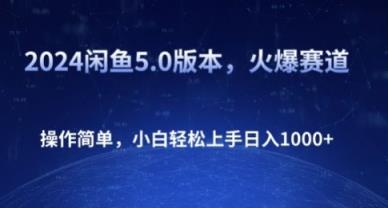 2024闲鱼平台5.0版本号，受欢迎跑道，使用方便，新手快速上手日入1K-天天有课网