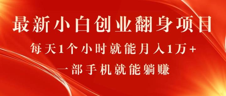 最新小白创业翻身项目，每天1个小时就能月入1万+，0门槛，一部手机就能…-天天有课网