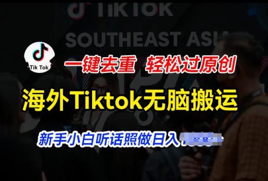 国外Tiktok小视频没脑子运送，一键去重轻松突破原创设计，新手入门照着做日入多张【揭密】-天天有课网