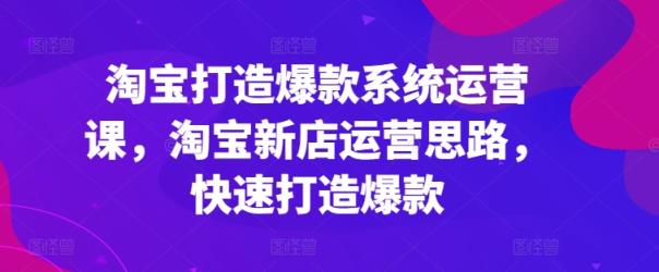 淘宝网推出爆款系统软件运营课，新开淘宝店运营策略，迅速推出爆款-中创网_分享中赚网创业资讯_最新网络项目资源-天天有课网
