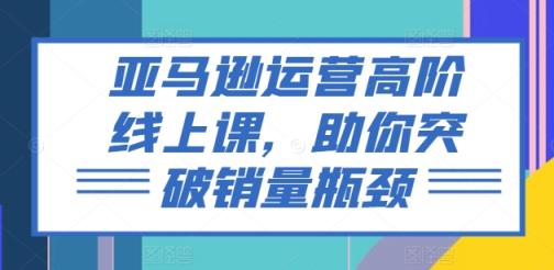 亚马逊运营高级线上课，帮助你提升销售量短板-天天有课网