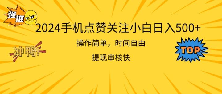 2024手机上评论点赞新手日入500  使用方便取现快-天天有课网