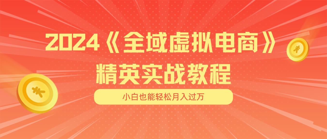 月入五位数 干就完了 适合白的全域虚似电商项目-天天有课网