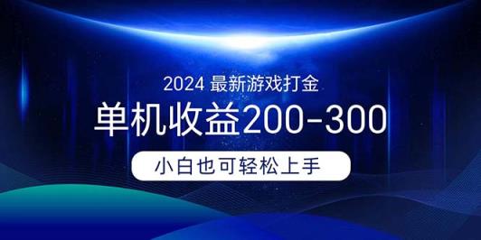 2024全新游戏打金单机版盈利200-300-天天有课网
