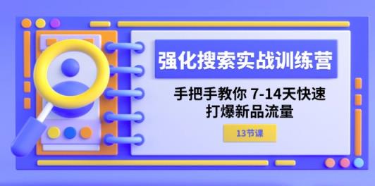 加强 检索实战演练夏令营，教你如何 7-14天迅速-打穿新产品总流量-天天有课网