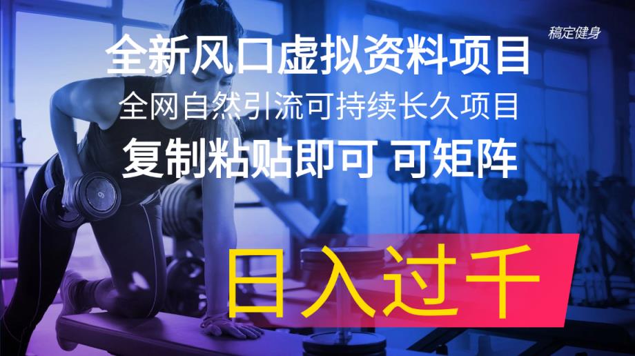 全新升级出风口虚似材料新项目 各大网站当然引流方法可持续性长期新项目 拷贝就可以可引流矩阵…-天天有课网