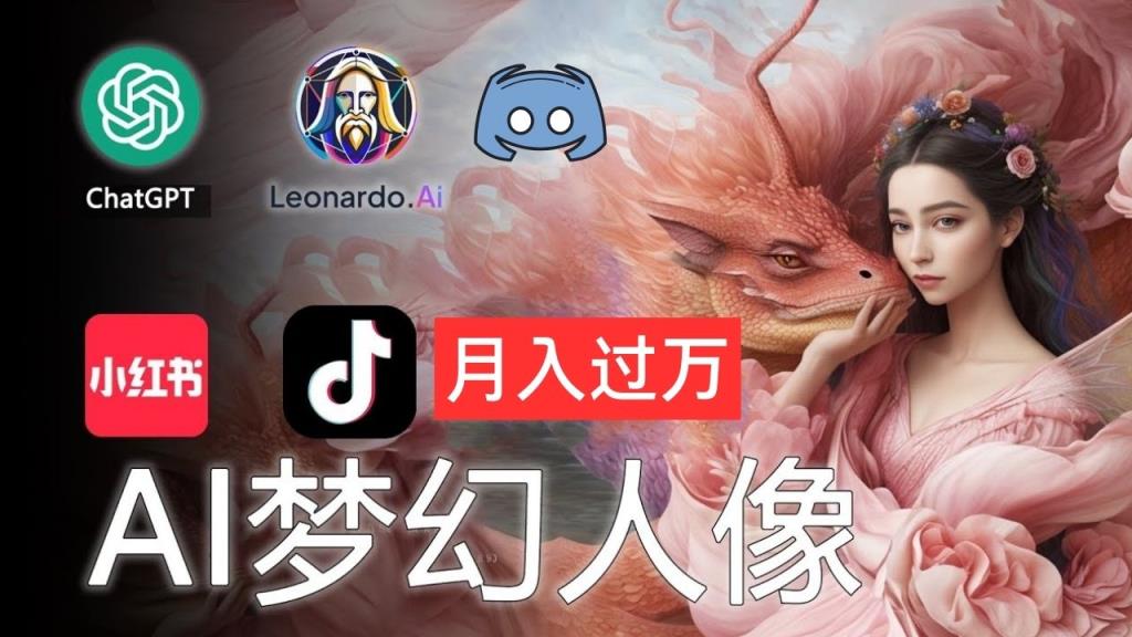 AI摄影梦幻人像：零基础也能月入过万的秘密-天天有课网