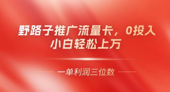 歪门邪道营销推广上网卡，一单利润几百，0资金投入，新手轻轻松松过万-天天有课网