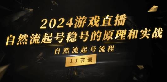2024游戏直播-自然流起号稳号的原理和实战，自然流起号流程-天天有课网