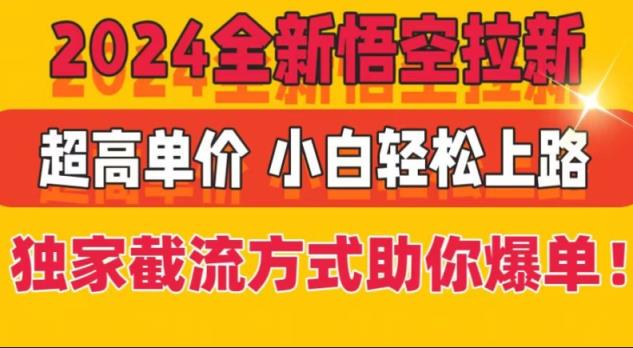 2024全新升级孙悟空引流，极高价格，独家代理截留方法帮助你打造爆款，新手快速上手-天天有课网