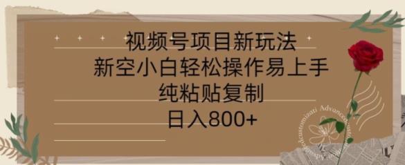 视频号项目，新玩法新空小白轻松操作易上手，纯粘贴复制，日入几张-天天有课网