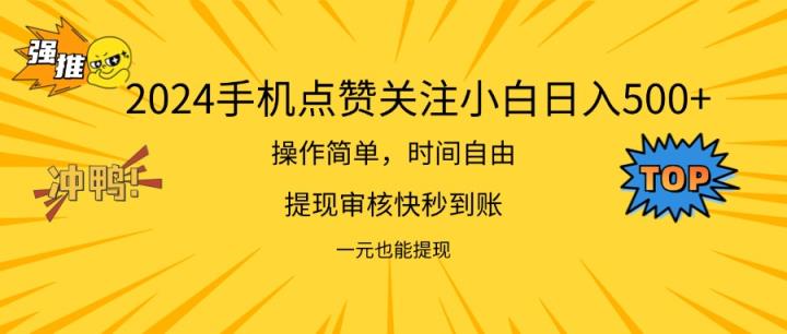 2024最新项目手机上DY点爱心小白日入500-天天有课网