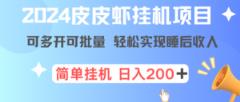 最新正规皮皮虾挂机项目，单号日入200+ 可多开可批量，简单挂机操作，轻松实现睡后收益-天天有课网