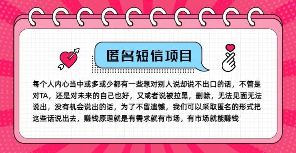 冷门小众赚钱项目，匿名短信，玩转信息差，月入五位数【揭秘】-天天有课网