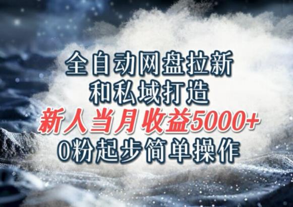 自动式百度云盘引流和公域打造出，0粉发展易操作，新手新手入门当月盈利5000之上-天天有课网