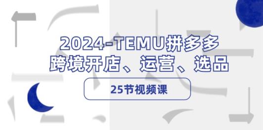 2024-TEMU拼多多·跨境开店、运营、选品-天天有课网