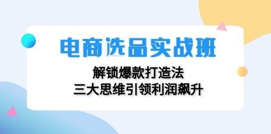 电商选品实战班：解锁爆款打造法，三大思维引领利润飙升-天天有课网