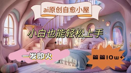 ai原创设计痊愈小房子，新手也可以快速上手，一发即火，每篇10w 【揭密】-天天有课网