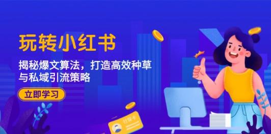 玩转小红书：揭秘爆文算法，打造高效种草与私域引流策略-天天有课网