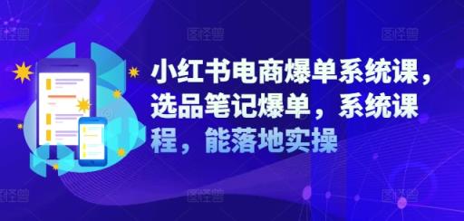 小红书电商爆单系统课，选品笔记爆单，系统课程，能落地实操-天天有课网