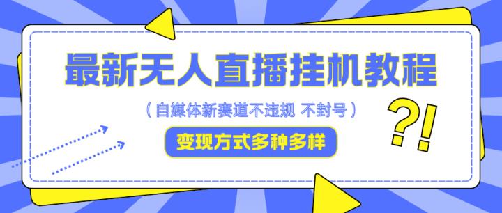最新无人直播挂机教程，可自用可收徒，收益无上限，一天啥都不干光靠收徒变现5000+-天天有课网