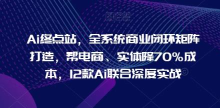 Ai终点站，全系统商业闭环矩阵打造，帮电商、实体降70%成本，12款Ai联合深度实战【0906更新】-天天有课网
