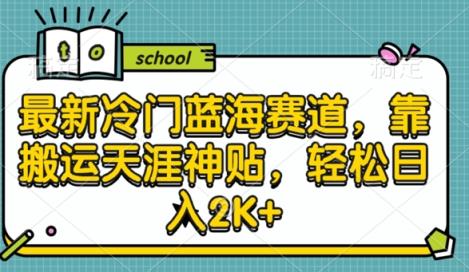 最新冷门蓝海赛道，靠搬运天涯神贴，轻松日入2K+-天天有课网
