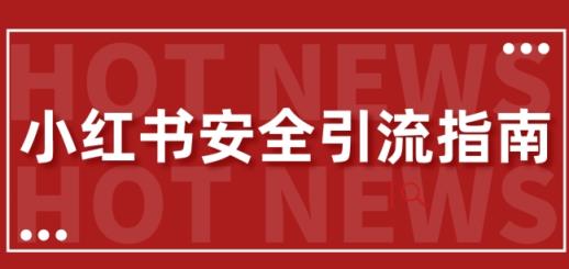 【全新迭代更新】小红书的安全性引流方法手册，一篇弄懂小红书引流-天天有课网