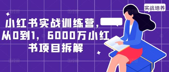 小红书的实战演练夏令营，从0到1，6000万小红书的新项目拆卸-天天有课网