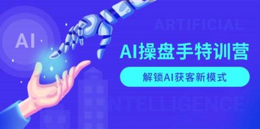 AI操盘手特训营，解锁AI获客新模式，全面掌握AI商业应用与提示词技巧-天天有课网